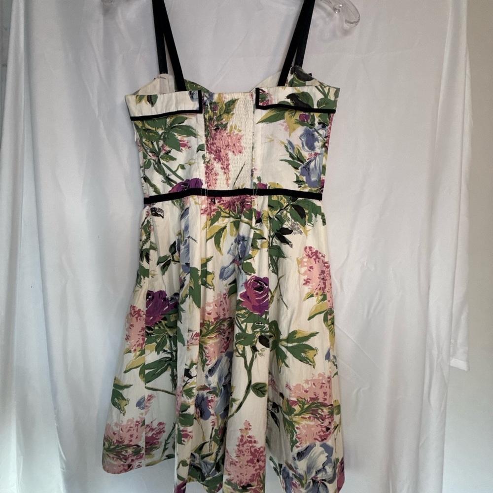 Anthropologie Elevenses Retro Style Women’s Dress 6 | Women’s Floral Mini Dress - Picture 8 of 13
